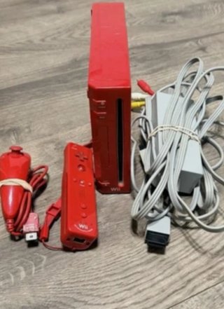 Nintendo Wii Roja Completa