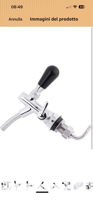 Rubinetto Spillatore Birra Cromato