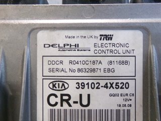 124095 centralita motor 39102-4x520 kia carnival