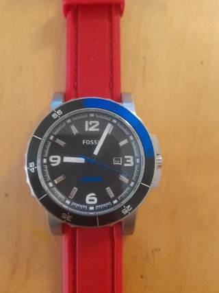Reloj Fossil Deportivo Negro y Azul