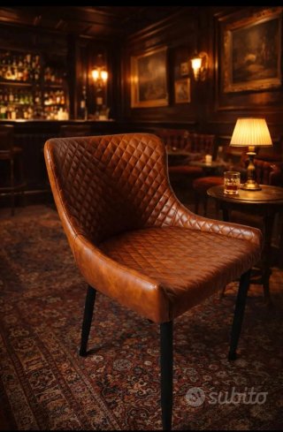 Poltrona similpelle vintage