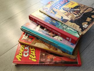 Lote de 5 Tebeos y Novelas Ilustradas Antiguas