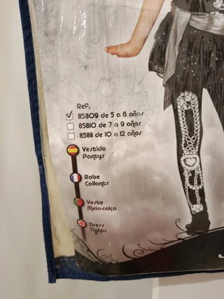 Disfraz Esqueleto Niña 5-6 años