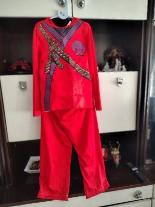 Disfraz de Ninja Rojo Talla 5-7