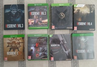 Colección 7 Juegos Resident Evil Xbox steelbook