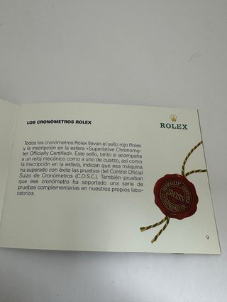 Libreto Rolex Su Rolex Oyster (1999)