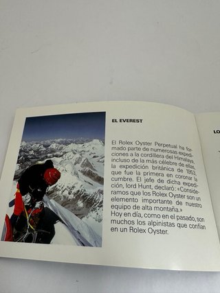 Libreto Rolex Su Rolex Oyster (1999)