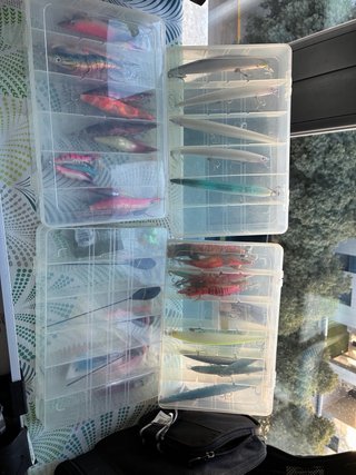 Lote de aparejos de pesca