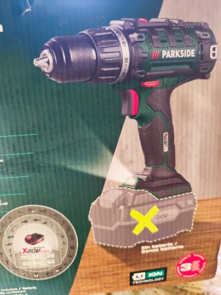 Taladro Atornillador de Impacto Parksid Más puntas