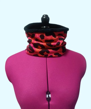 Buff Leopardo Naranja y Rosa