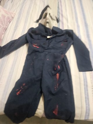 Disfraz de Halloween muñeco asesino con Máscara