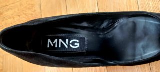 Zapatos de tacón Mango ante negro