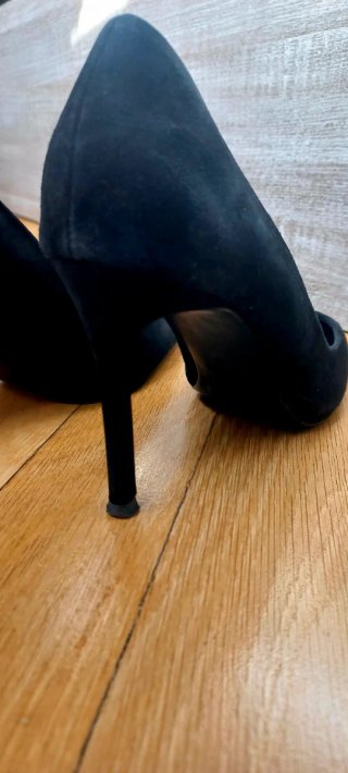Zapatos de tacón Mango ante negro