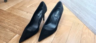 Zapatos de tacón Mango ante negro
