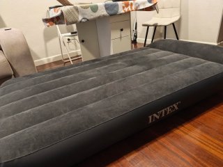 Cama Inflable Eléctrica Gris