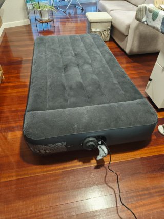 Cama Inflable Eléctrica Gris