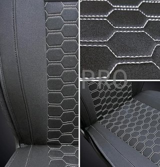 Poggiatesta per auto nero e bianco - Sumex