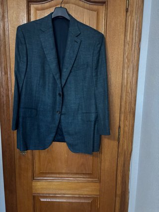 Americana de hombre azul