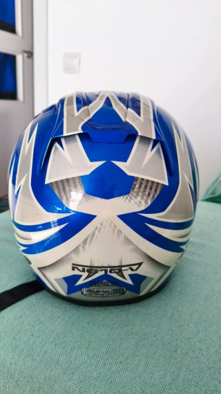Casco de Moto Nitro Azul Talla S