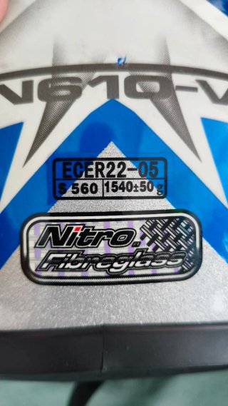 Casco de Moto Nitro Azul Talla S