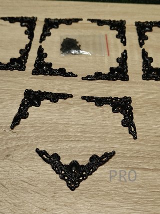 15 Piezas de Esquineras Vintage Planas