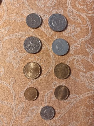 Lote de 9 monedas argentinas variadas