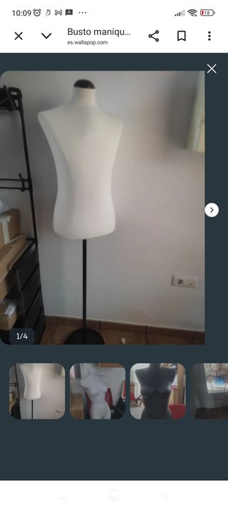 Busto maniquí blanco