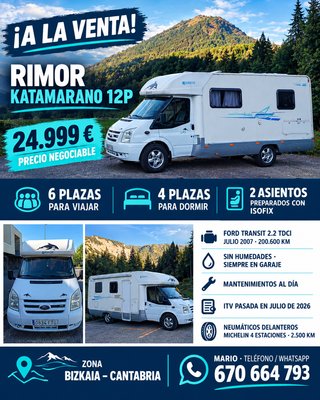 FORD RIMOR KATAMARANO 12P DEL AÑO 2007