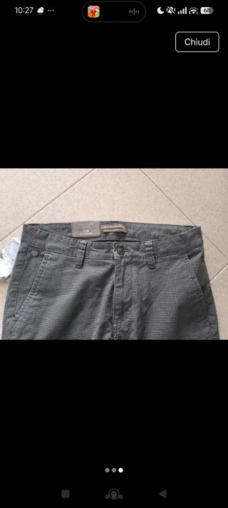 Pantaloni classici uomo a quadretti