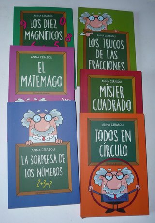 Lote de 6 libros de matemáticas de Anna Cerasoli