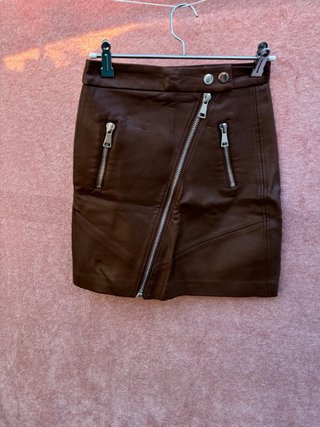 Falda Stradivarius Marrón