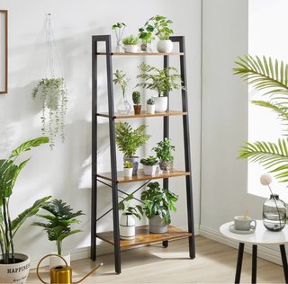 Estantería Escalera Metálica y Madera