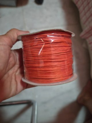 Rollo Cordon Papel Naranja