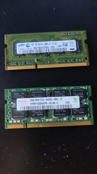 Lote 2 Módulos RAM Portátil Hynix/Samsung