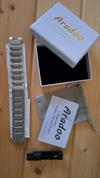 Pulsera magnética Aradoo de neodimio y acero