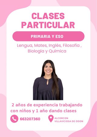 Profesora particular.
