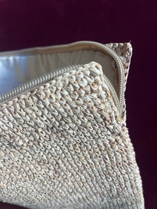 Bolso de yute beige