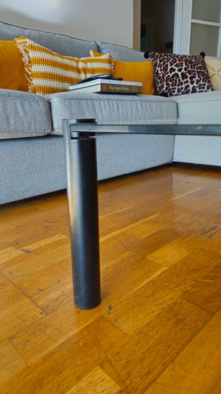 Mesa de centro de cristal