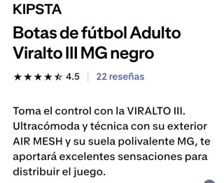 Botas de fútbol Talla 40