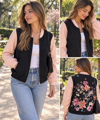 Chaqueta bomber fina entretiempo