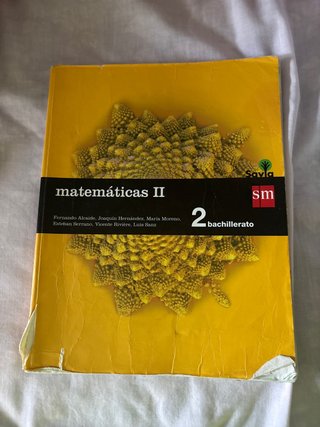 Matemáticas II, 2 Bachillerato