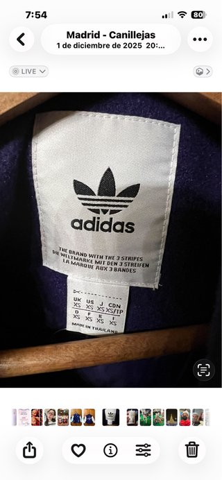 Chaqueta UNISEX Bomber Real Madrid Adidas
