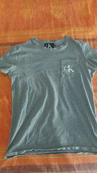 T-shirt Calvin Klein grigia taglia XS