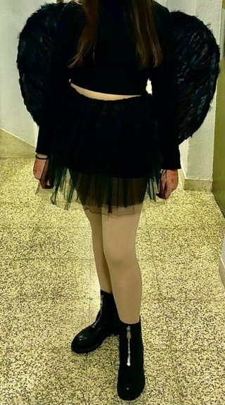 Disfraz angel caido para Halloween