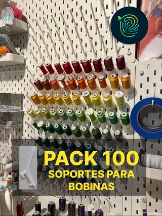 100 Soportes para Bobinas Ikea Skadis