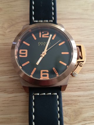 Reloj OOZOO Steel Oversized Oro Rosado Hombre