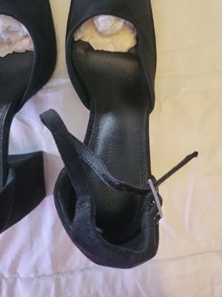 Zapatos de tacón negros con plataforma
