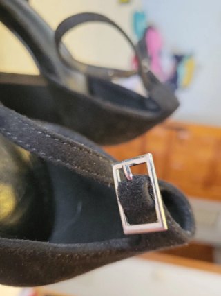 Zapatos de tacón negros con plataforma