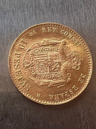 Moneda Oro Alfonso XII 1878