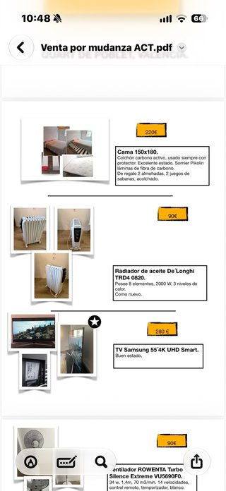 Venta de cosas de hogar por mudanza!